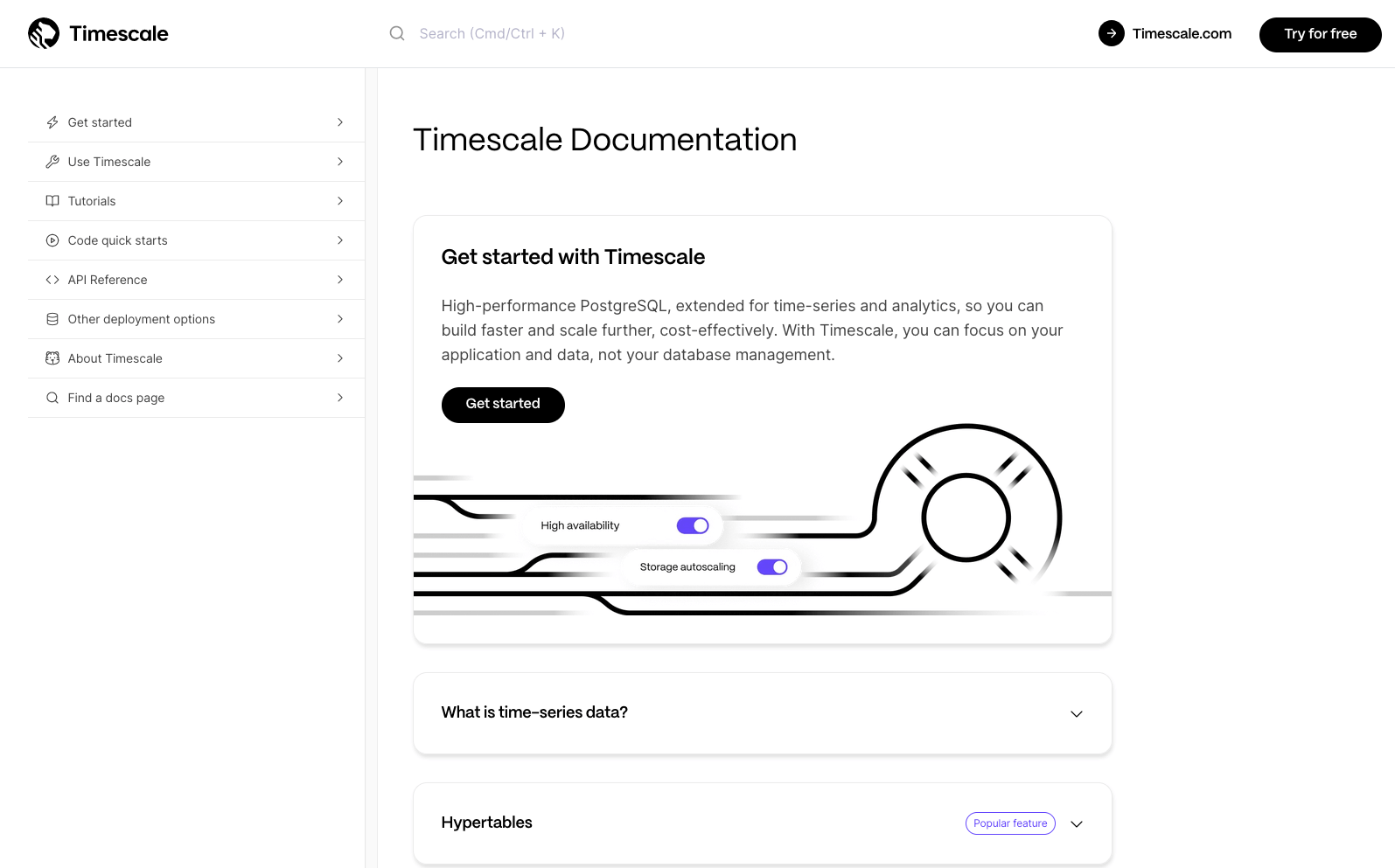 Timescale Docs