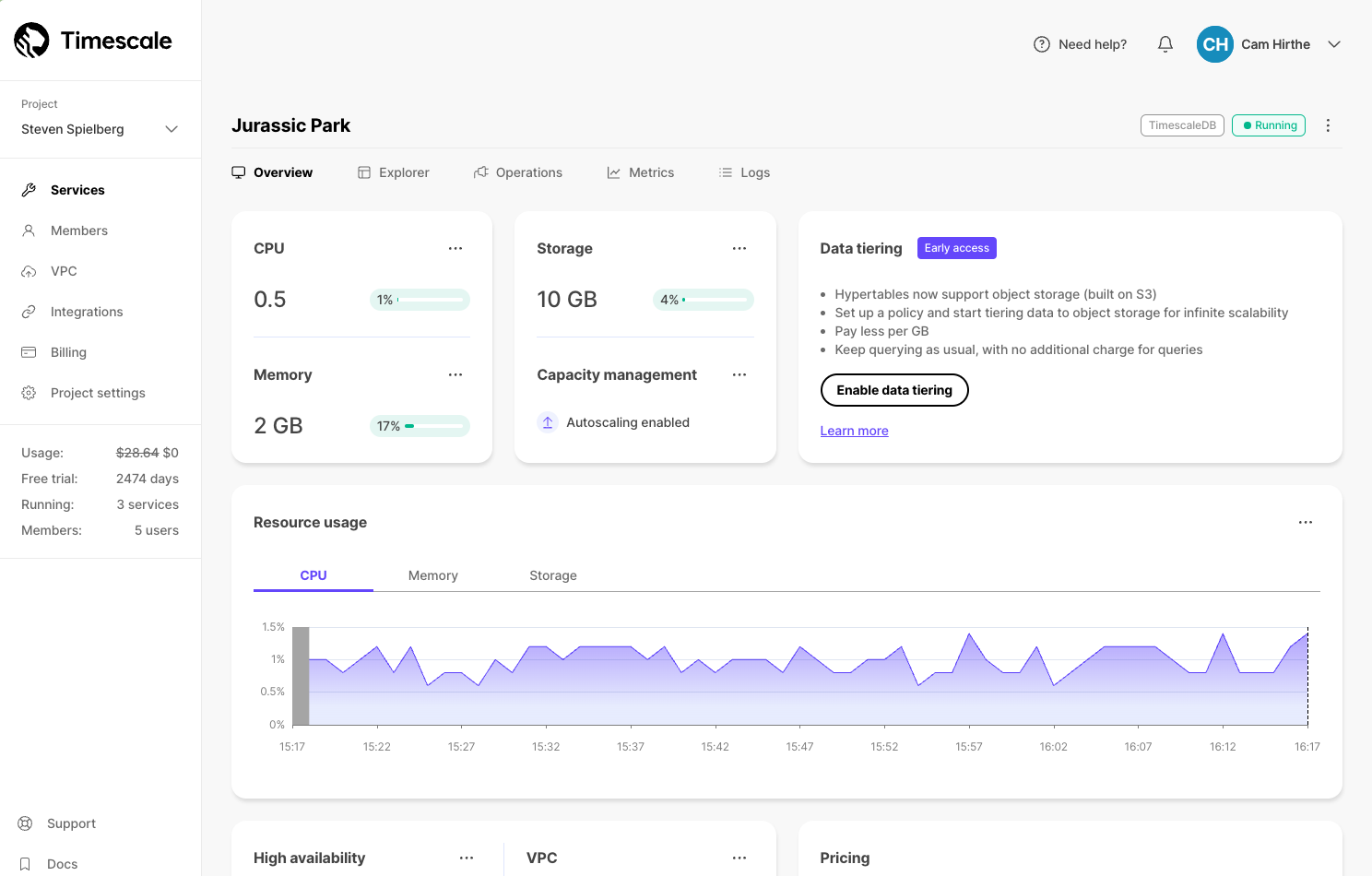 The Timescale UI