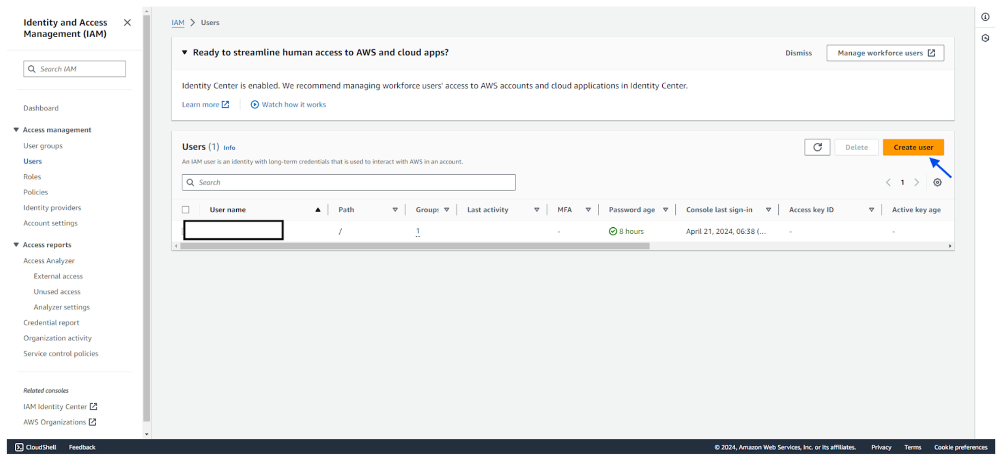 Creating the user dashboard