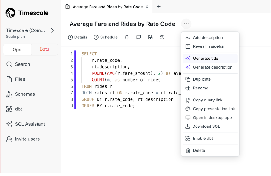 An image of SQL Assistant